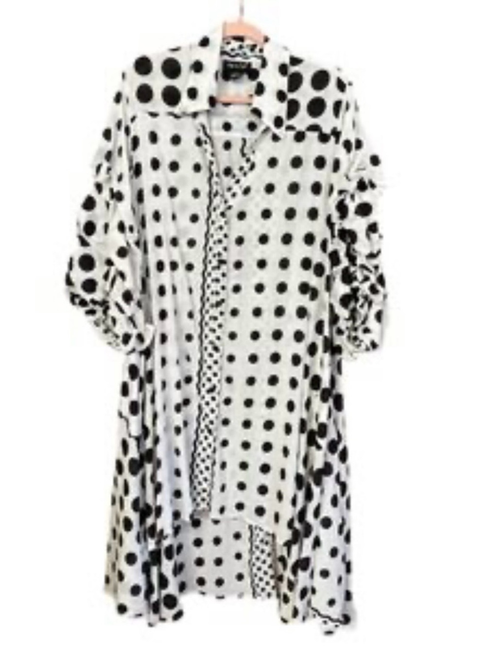 Step In Style Polka dot Dress with Puffe Sleeves (SKU674)